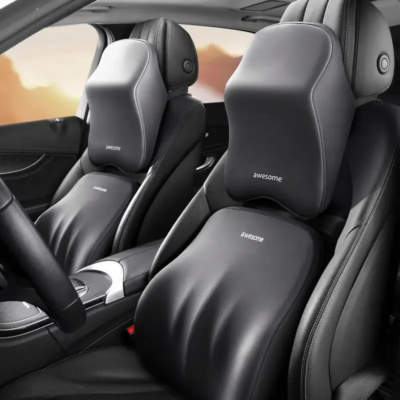 Memory Foam Car Neck Pillow Lumbar Support - Bantal sandaran kepala Lumbar untuk mobil,