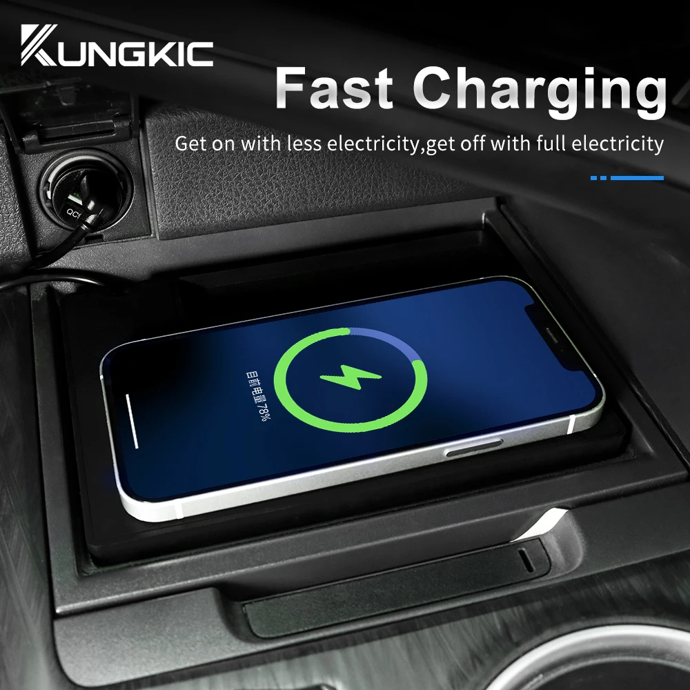 Wireless Car Charger Mount Fast Charging - Untuk Toyota Camry 70 XV70 2018