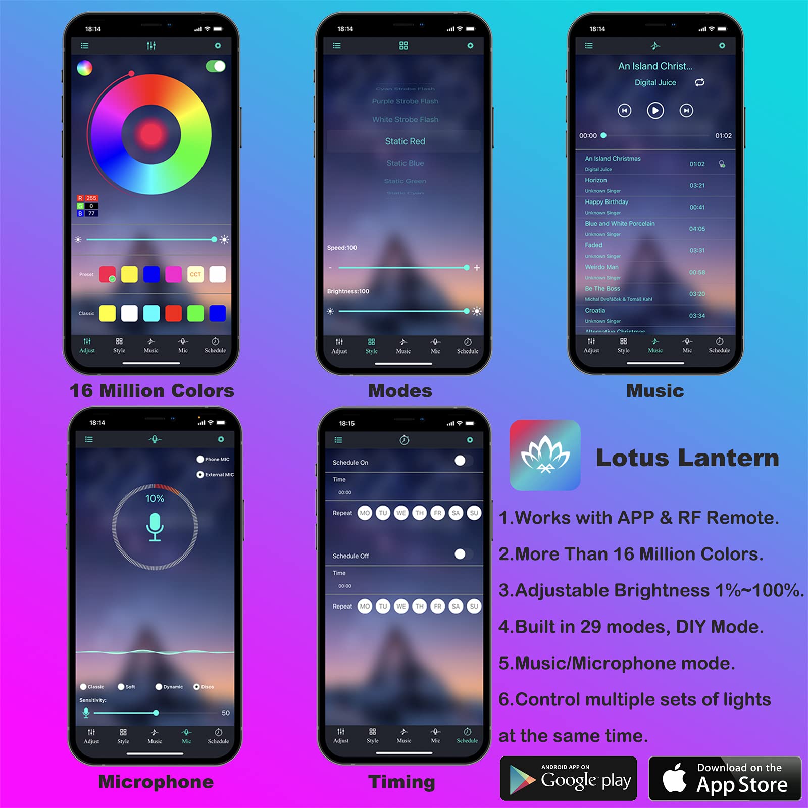 Lampu Strip suasana Interior m - Led Ambient Interior Car Lights App Control ulasan dan harga
