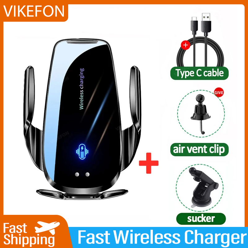 Pengisi Daya Nirkabel di Venti - Wireless Car Charger Mount Fast Charging ulasan dan harga