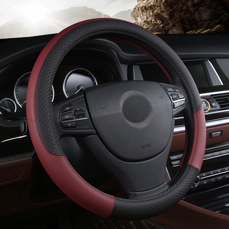 Sarung setir mobil kulit, Akse - Car Steering Wheel Cover Anti Slip Breathable ulasan dan harga