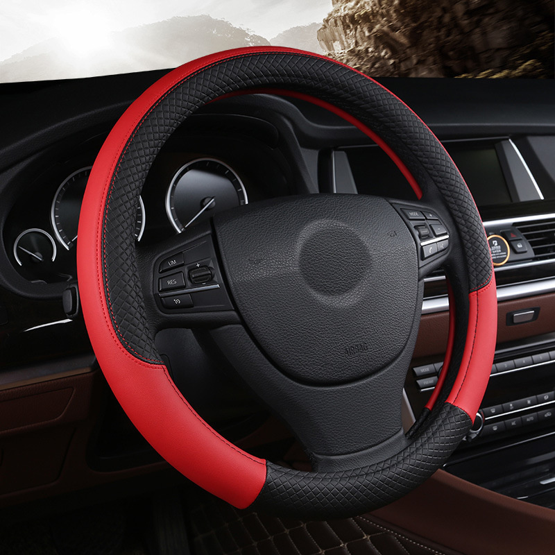 Sarung setir mobil kulit, Akse - Car Steering Wheel Cover Anti Slip Breathable ulasan dan harga
