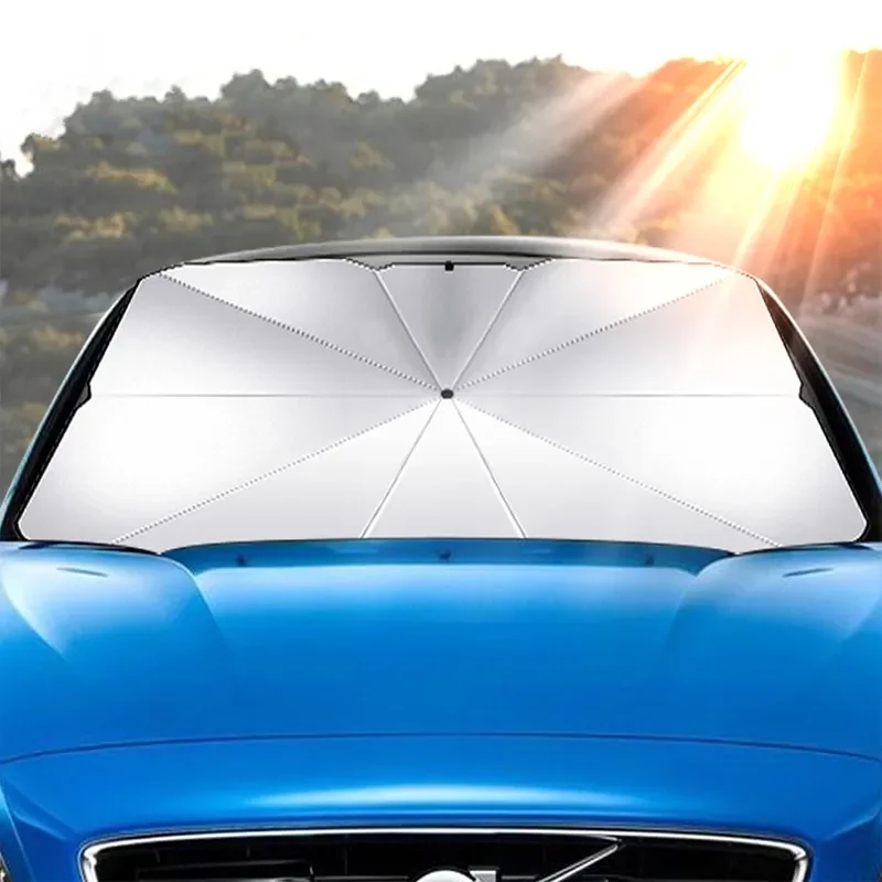 Payung Pelindung Kaca Depan Mo - Car Sunshade Windshield Umbrella Foldable ulasan dan harga