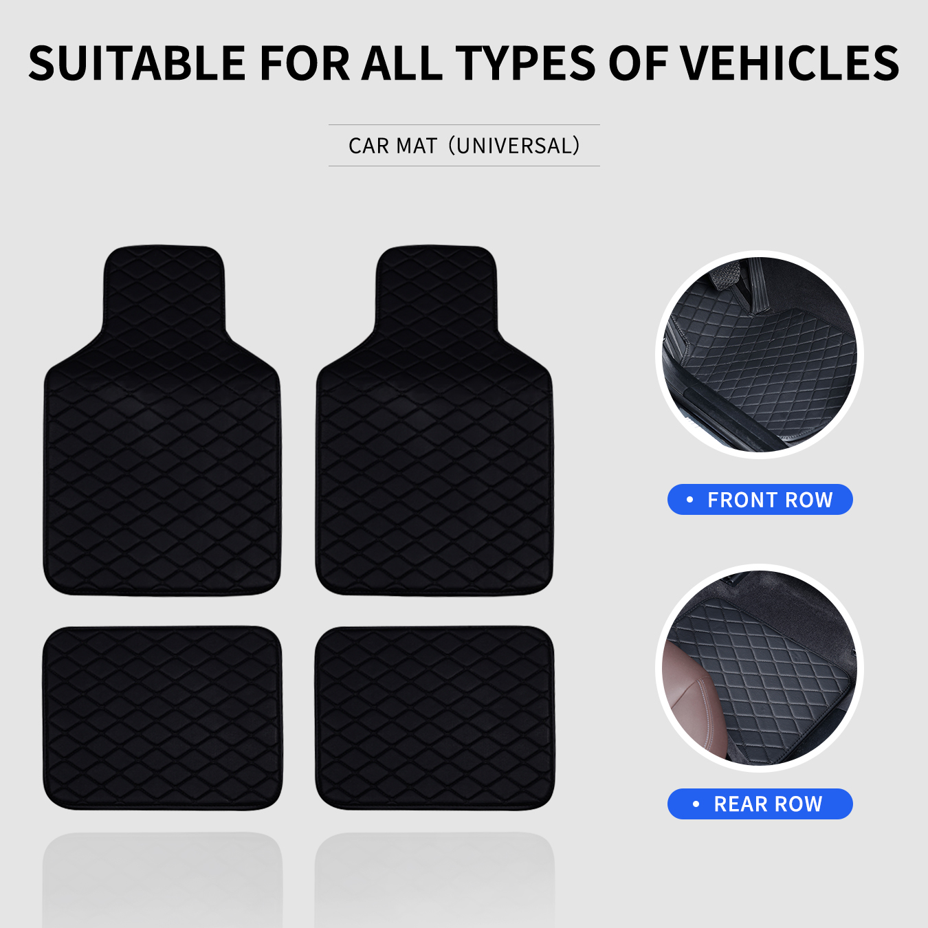 Set Lengkap Karpet Lantai Mobi - Car Floor Mats Universal Waterproof Leather ulasan dan harga