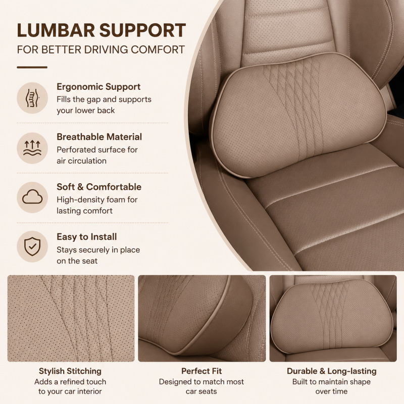 Bantal Sandaran Kepala Mobil B - Memory Foam Car Neck Pillow Lumbar Support ulasan dan harga