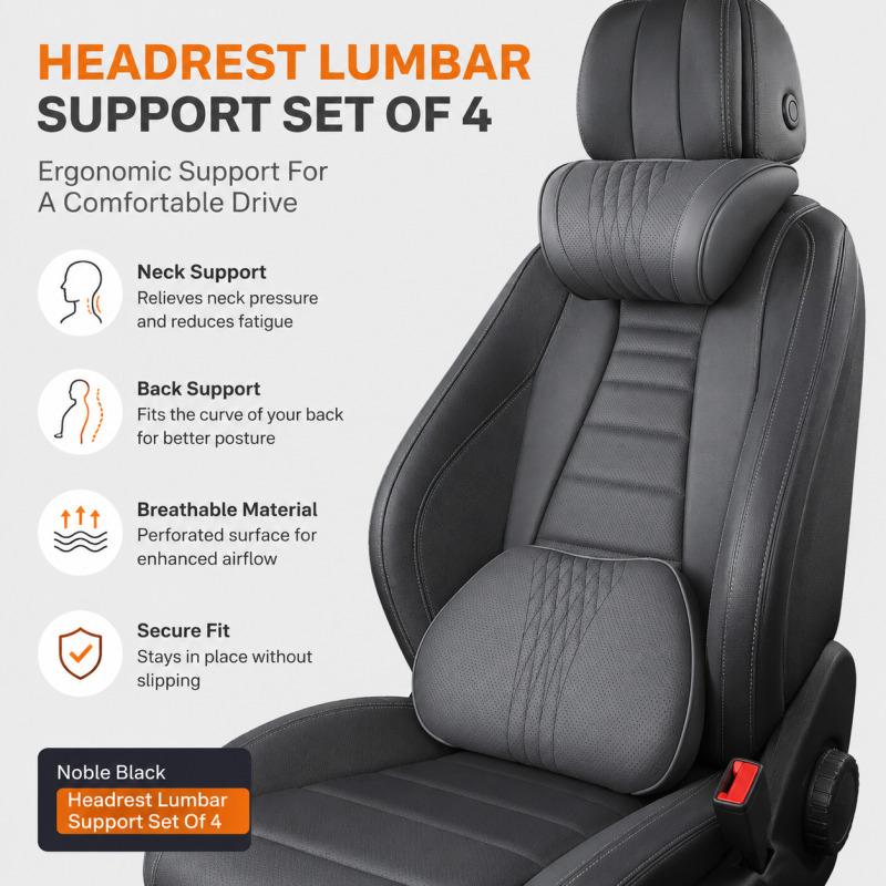 Bantal Sandaran Kepala Mobil B - Memory Foam Car Neck Pillow Lumbar Support ulasan dan harga