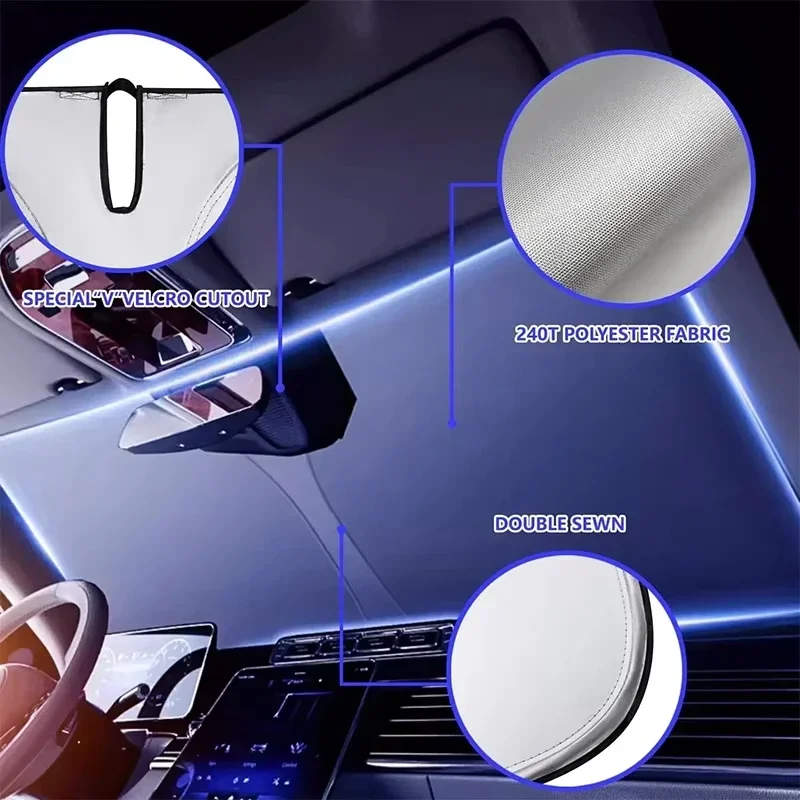 Penutup Pelindung Matahari Kac - Car Sunshade Windshield Umbrella Foldable ulasan dan harga