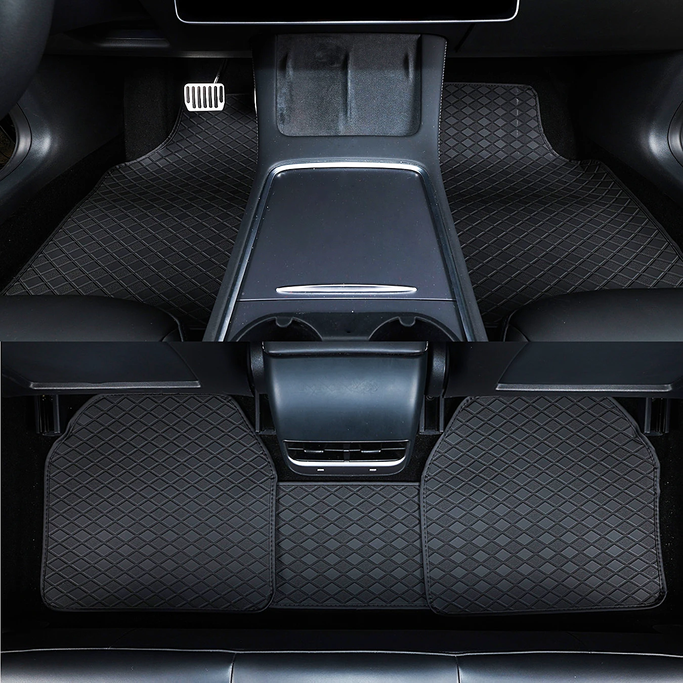 Set Lengkap Karpet Lantai Mobi - Car Floor Mats Universal Waterproof Leather ulasan dan harga