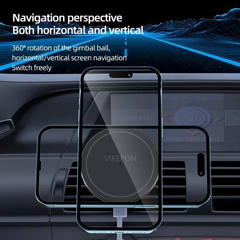 Pengisi Daya Nirkabel Saluran  - Magnetic Phone Holder For Car Vent ulasan dan harga