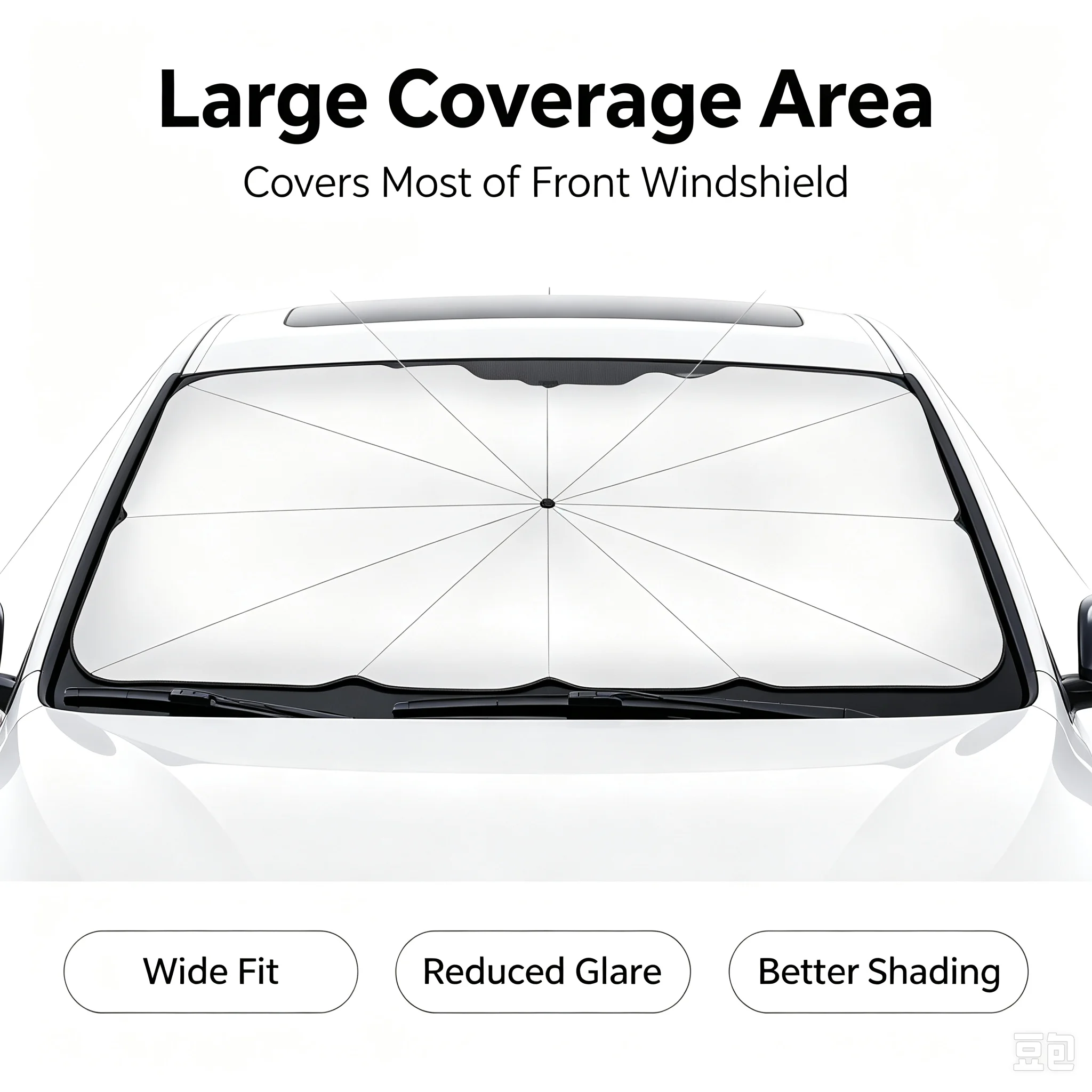 Payung Penutup Kaca Depan Mobi - Car Sunshade Windshield Umbrella Foldable ulasan dan harga