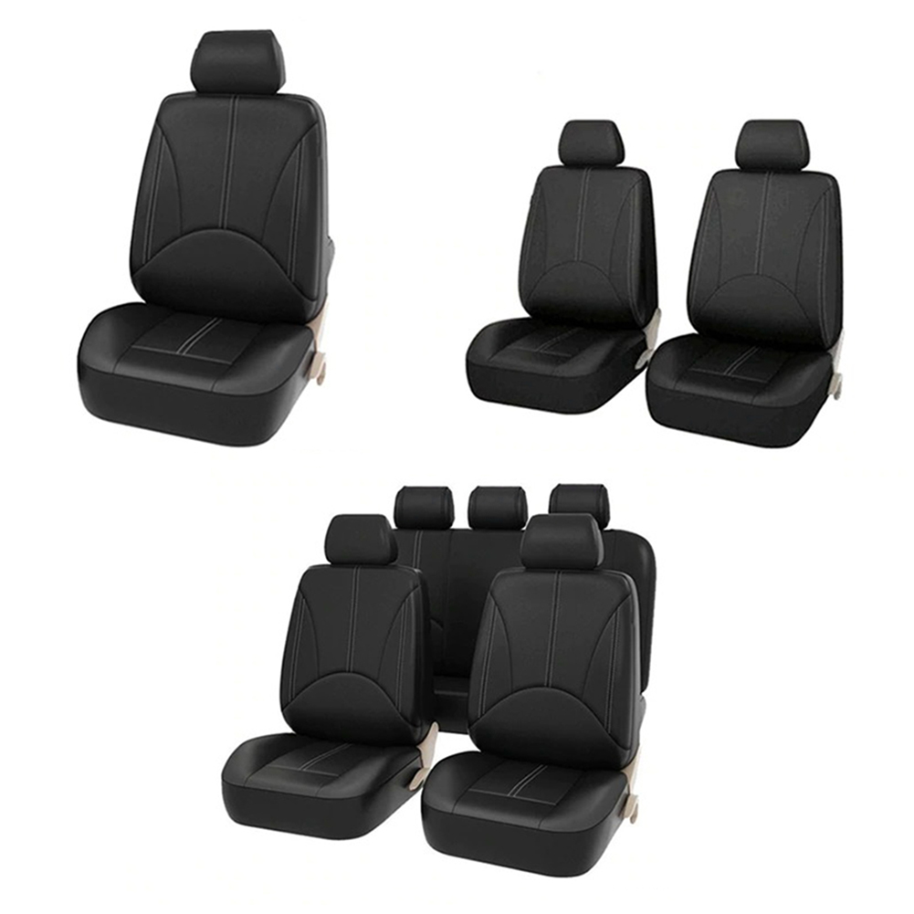 Set sarung jok mobil kulit PU  - Leather Car Seat Covers Full Set Universal ulasan dan harga