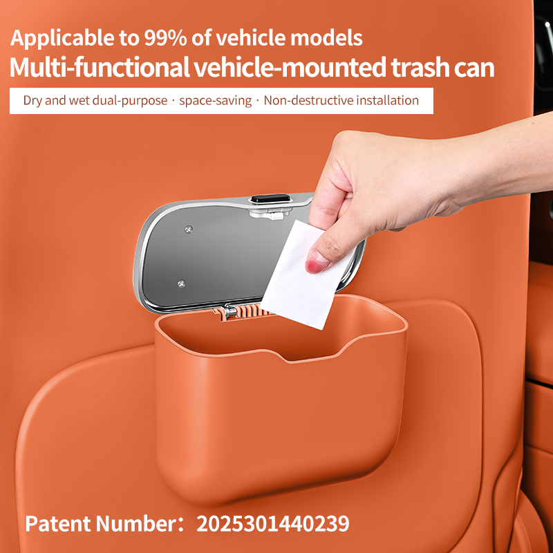 Tempat sampah mobil dengan tut - Waterproof Car Trash Can With Lid ulasan dan harga