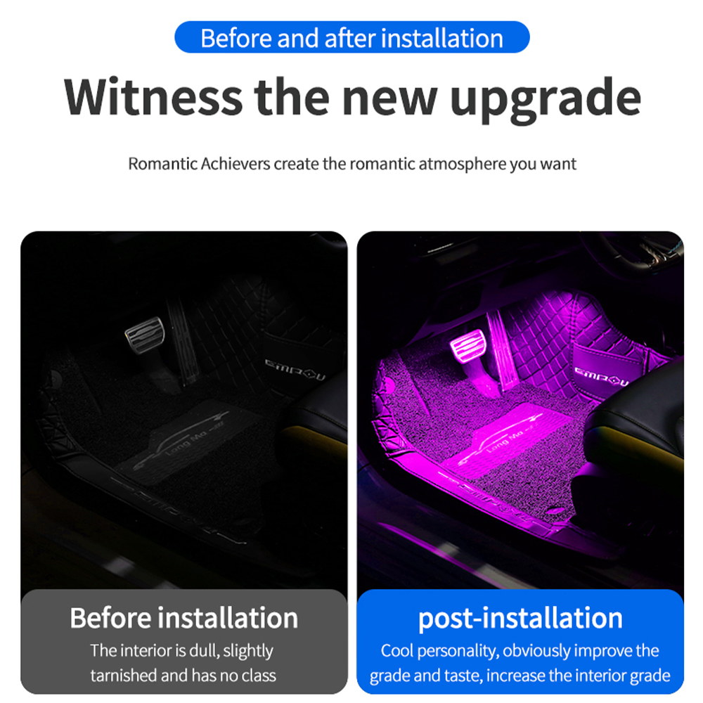 Lampu Dekoratif Lingkungan Mob - Led Ambient Interior Car Lights App Control ulasan dan harga