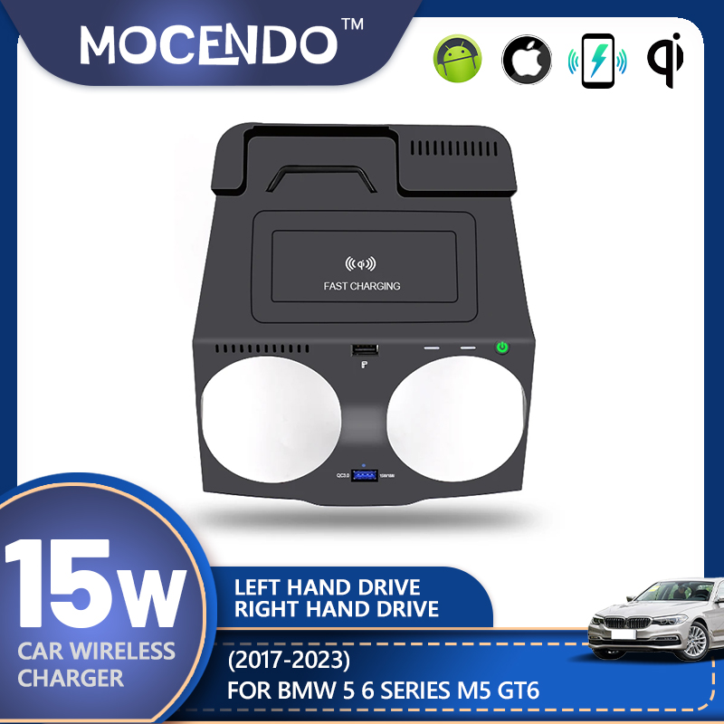 Untuk BMW Seri 5 6 G30 G38 G32 - Wireless Car Charger Mount Fast Charging ulasan dan harga