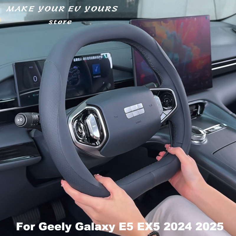 Untuk Geely Galaxy E5 EX5 2024 - Car Steering Wheel Cover Anti Slip Breathable ulasan dan harga