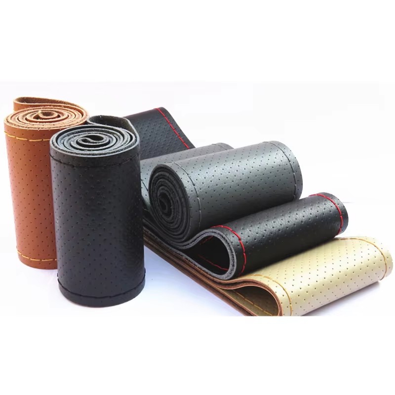 Penutup kemudi mobil kulit asl - Car Steering Wheel Cover Anti Slip Breathable ulasan dan harga