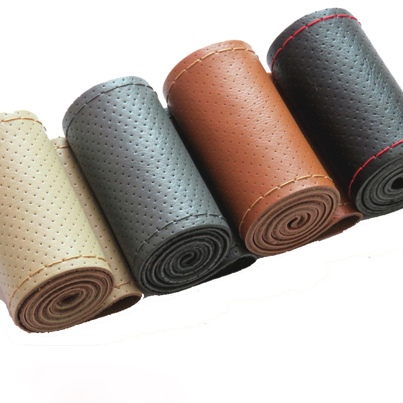 Penutup kemudi mobil kulit asl - Car Steering Wheel Cover Anti Slip Breathable ulasan dan harga
