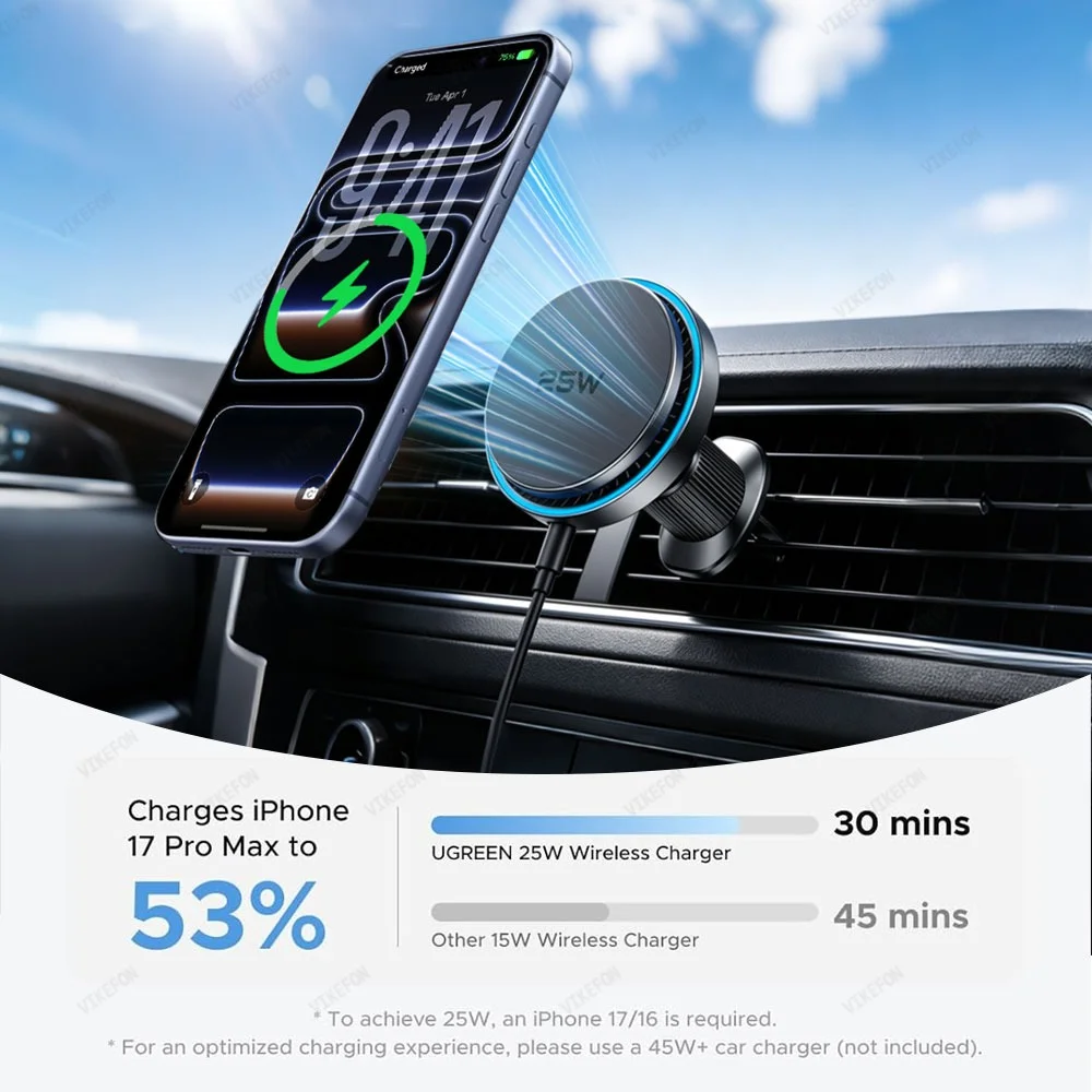 Pengisi Daya Nirkabel Magnetik - Magnetic Phone Holder For Car Vent ulasan dan harga