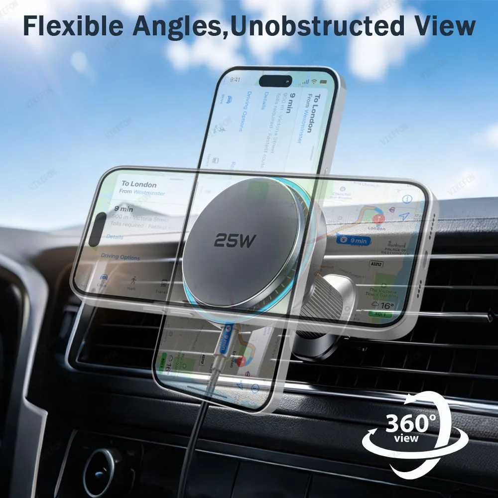 Pengisi Daya Nirkabel Magnetik - Magnetic Phone Holder For Car Vent ulasan dan harga